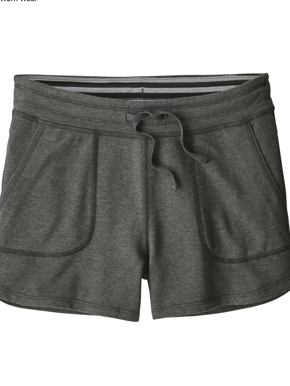Patagonia Women's Athletic Drawstring Shorts - Charcoal Gray
